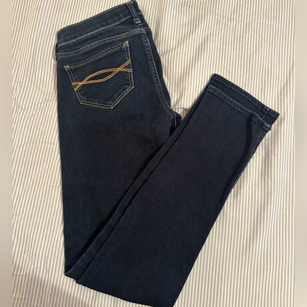 Abercrombie Kids Dark Blue Skinny Jeans Size 14 NWOT
